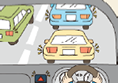 3.注意觀察交通堵塞的尾端！儘早減速的參考圖片